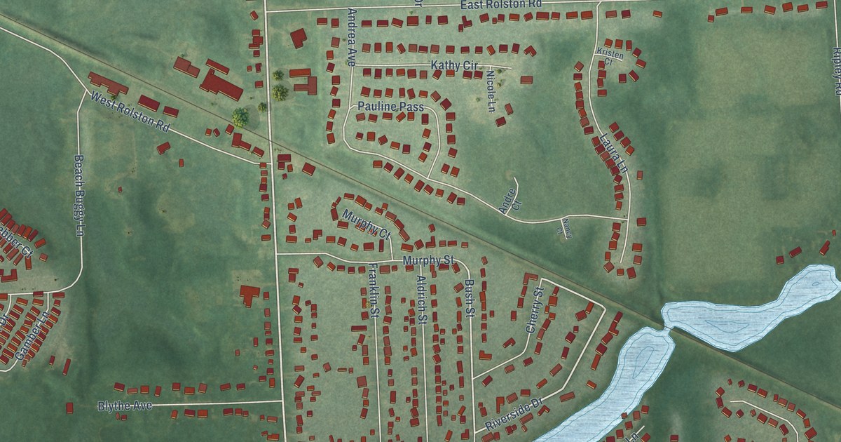 Map of Linden, Michigan in 2026