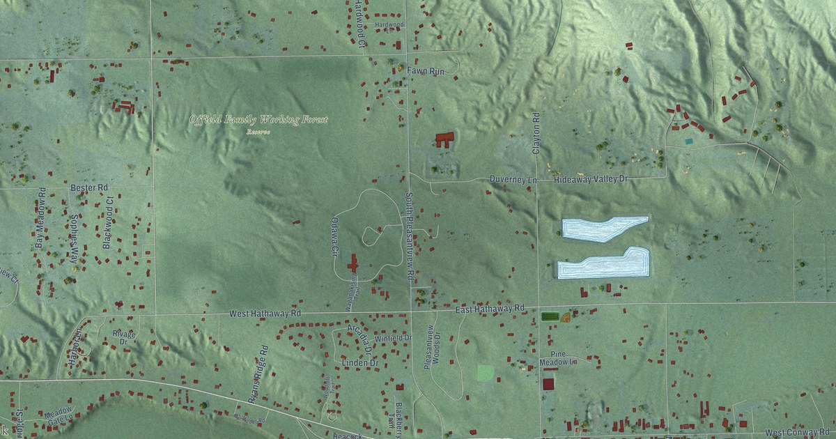Map of Little Traverse, Michigan in 2026