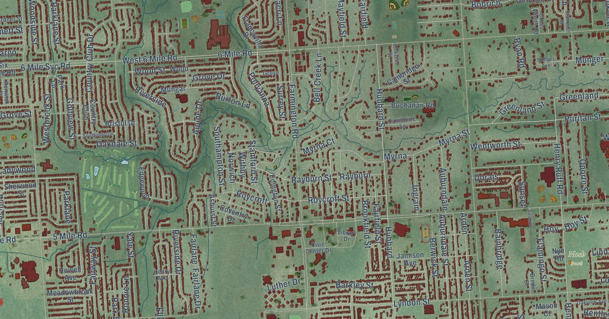 Map of Livonia, Michigan in 2026