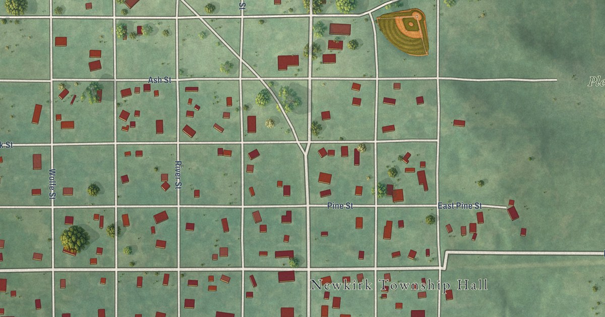 Map of Luther, Michigan in 2026