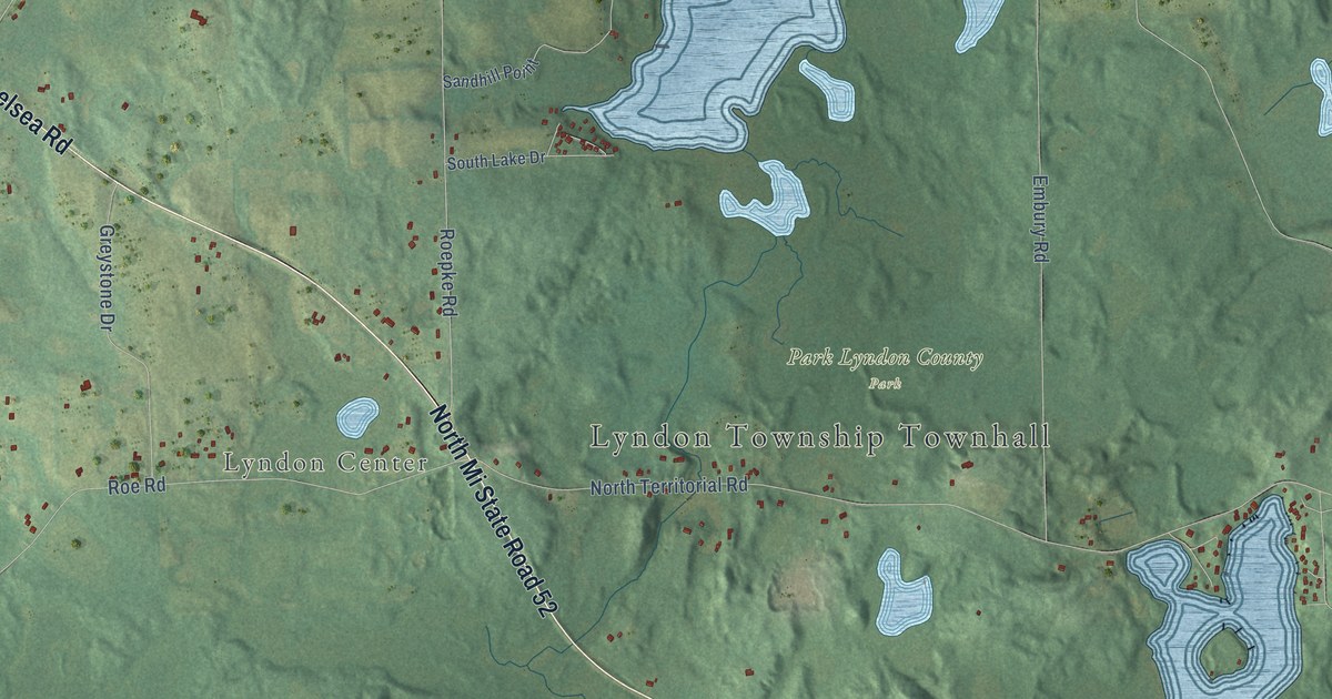 Map of Lyndon, Michigan in 2026
