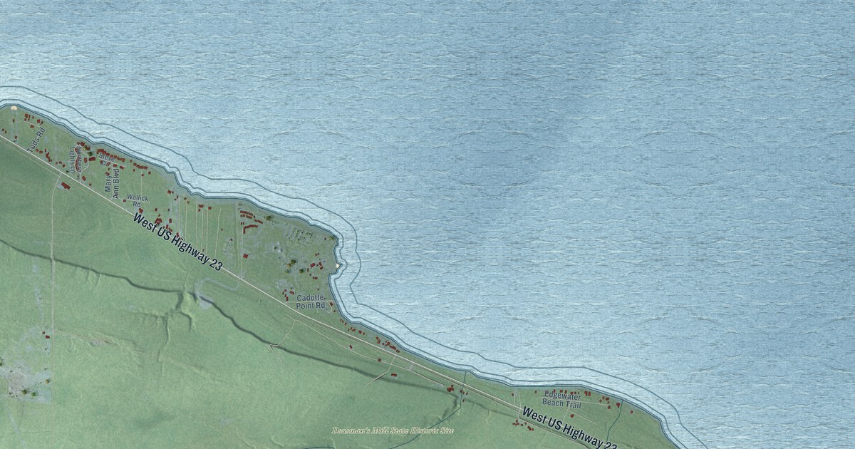 Map of Mackinaw, Michigan in 2026