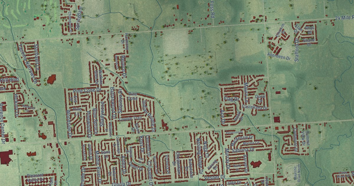 Map of Macomb, Michigan in 2026