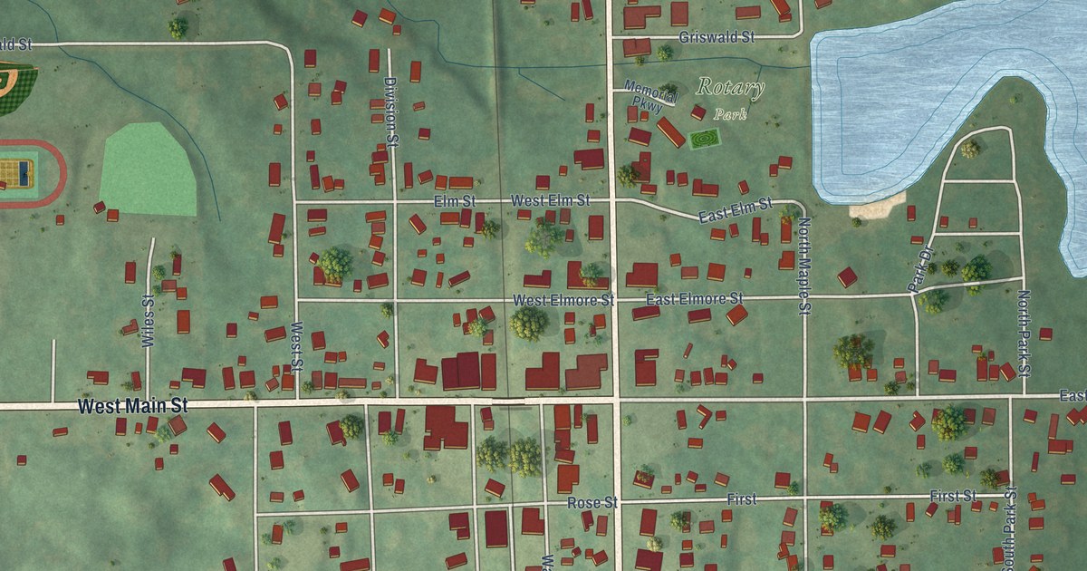 Map of Manton, Michigan in 2026