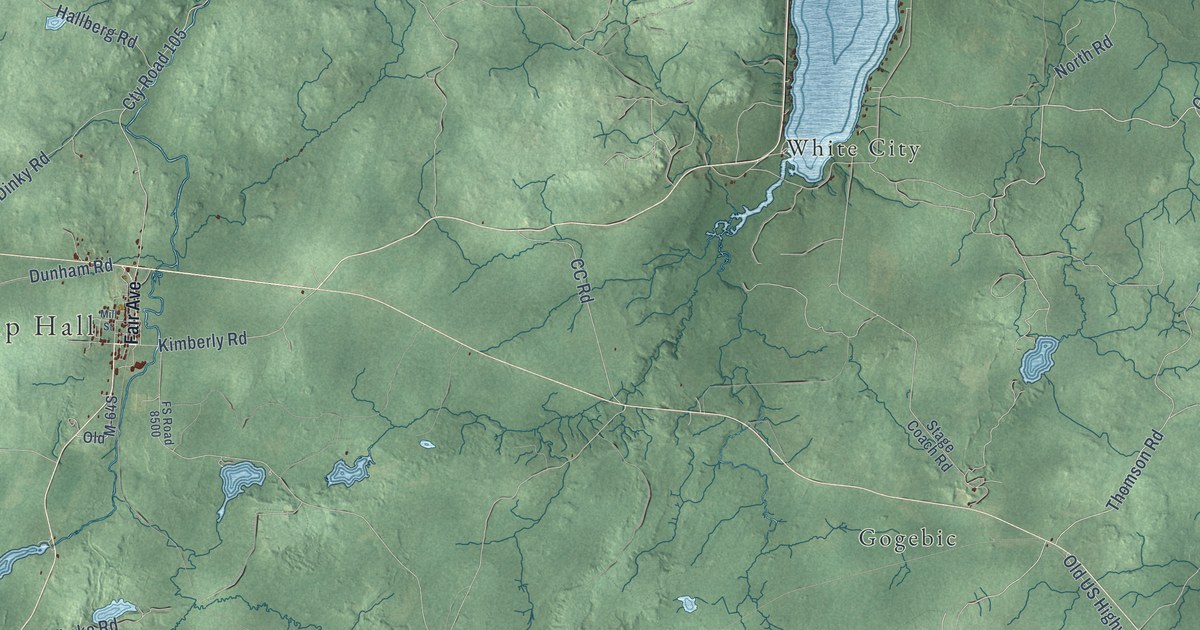 Map of Marenisco, Michigan in 2026