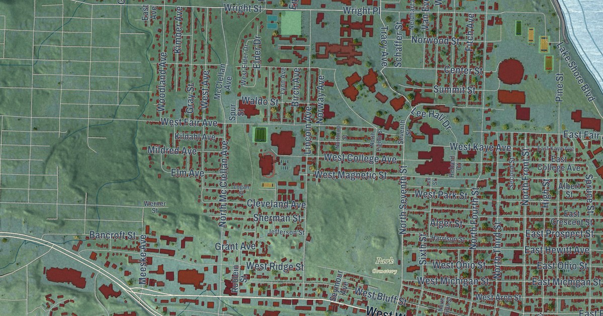 Map of Marquette City, Marquette County, Michigan in 2026