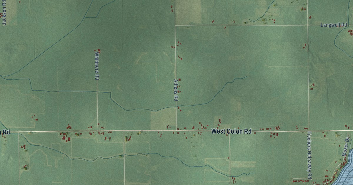 Map of Matteson, Michigan in 2026