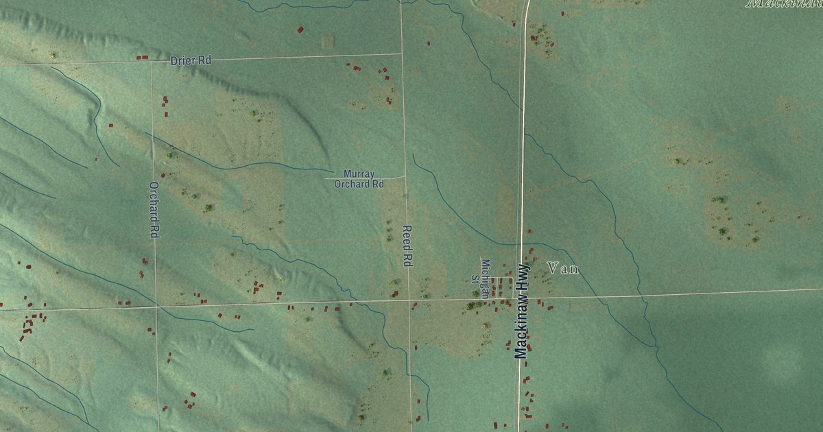 Map of McKinley, Emmet County, Michigan in 2026