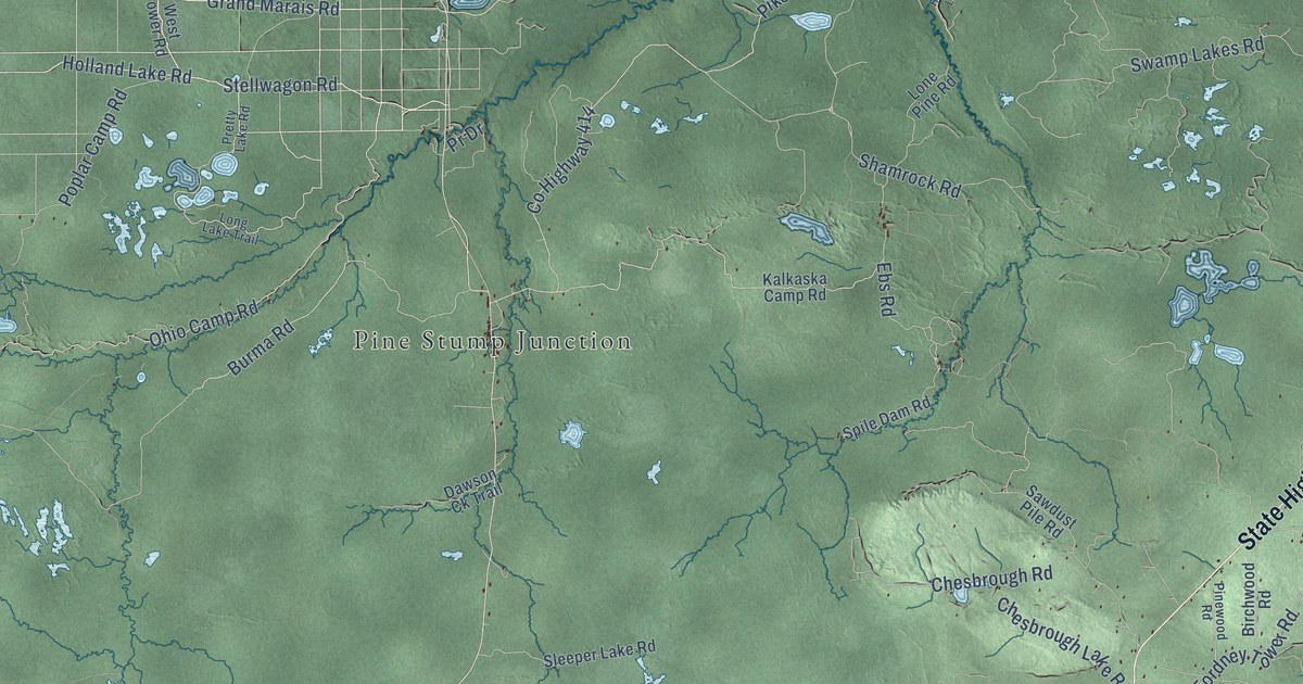 Map of McMillan, Luce County, Michigan in 2026