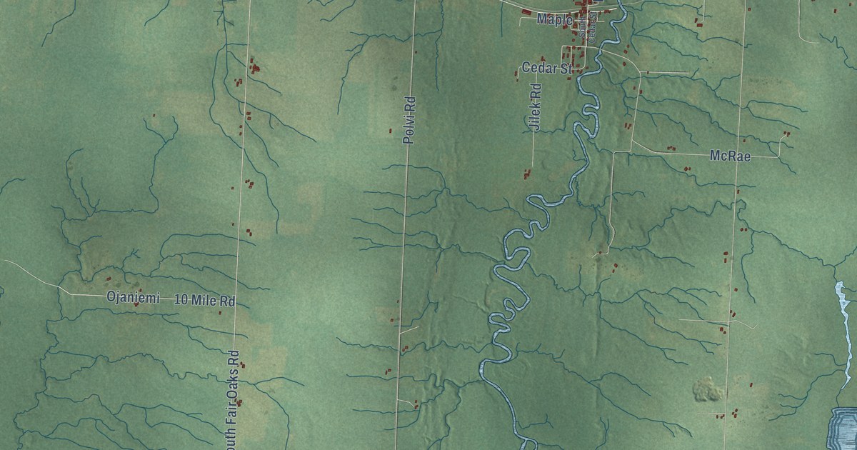 Map of McMillan, Ontonagon County, Michigan in 2026