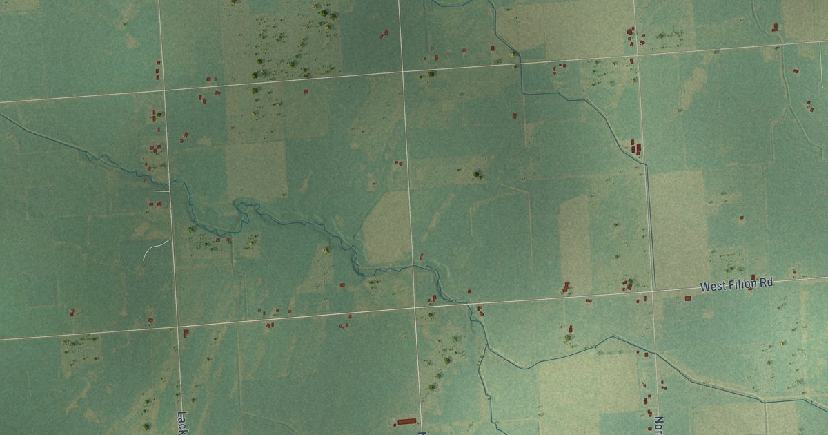 Map of Meade, Huron County, Michigan in 2026