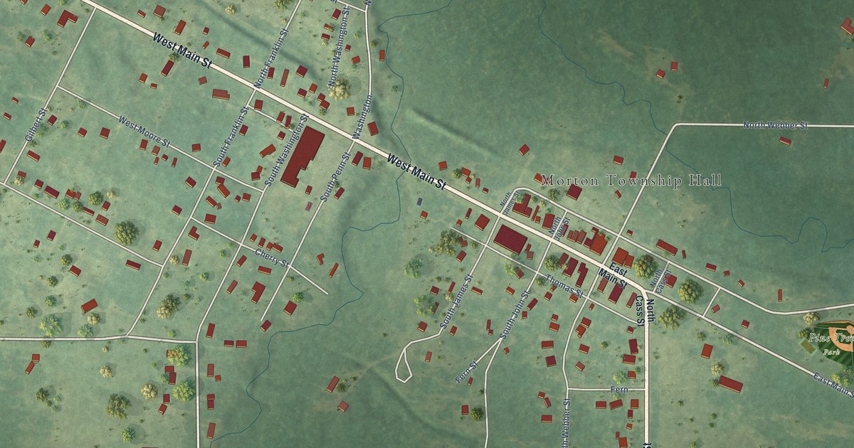 Map of Mecosta Village, Michigan in 2026