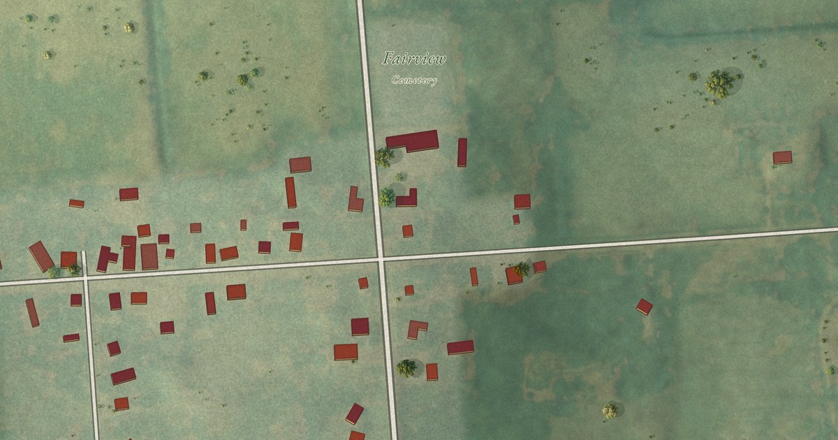 Map of Melvin, Michigan in 2026