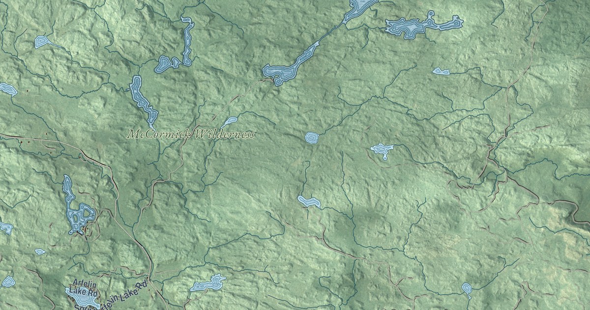 Map of Michigamme, Michigan in 2026