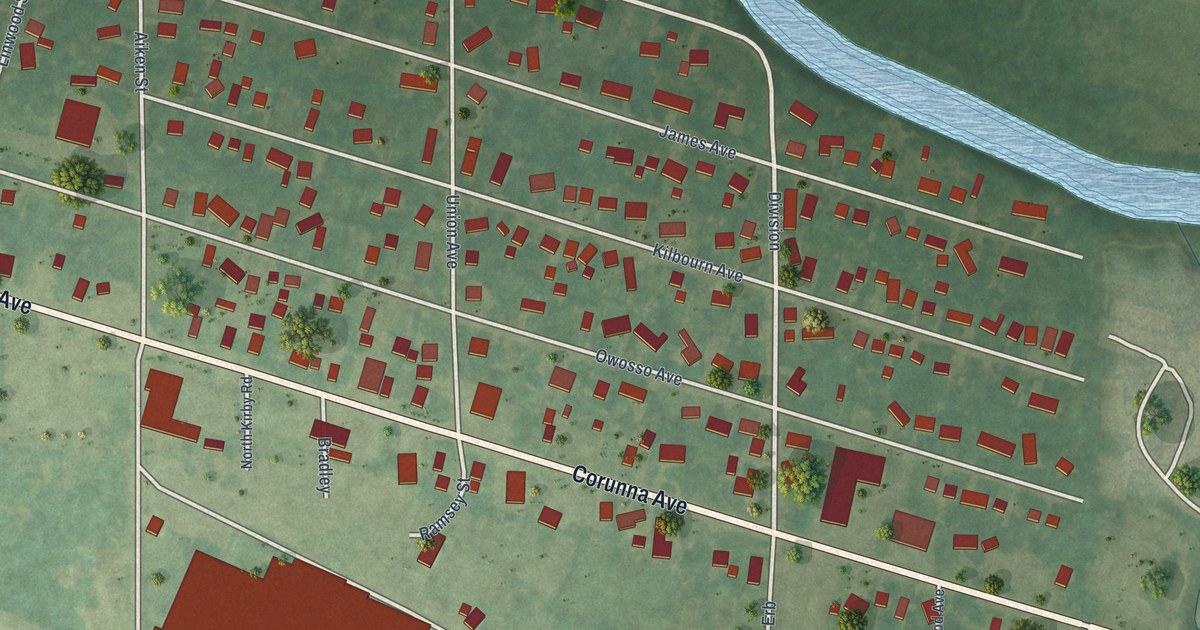 Map of Middletown, Michigan in 2026
