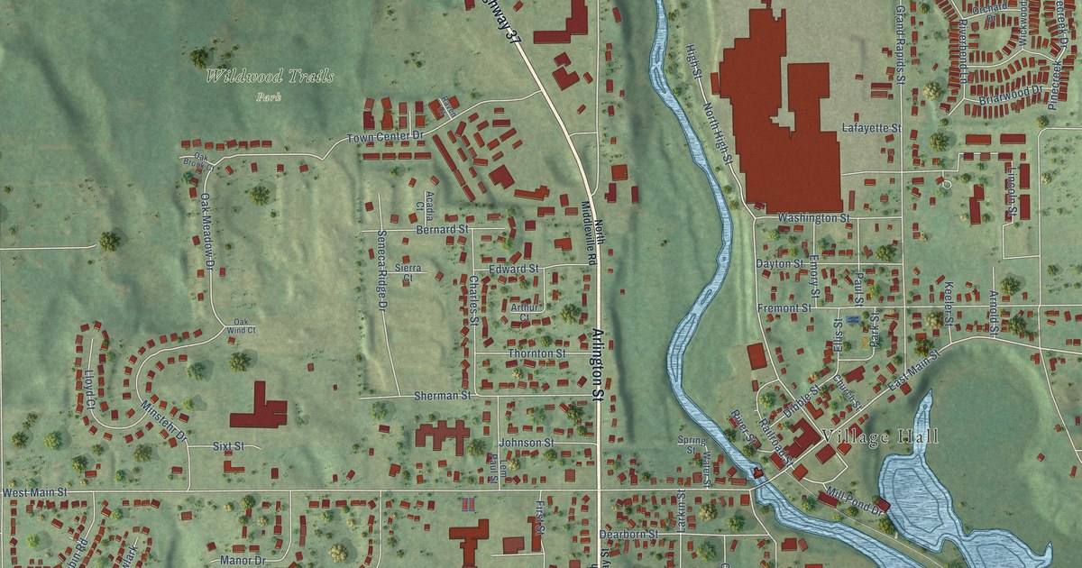 Map of Middleville, Michigan in 2026