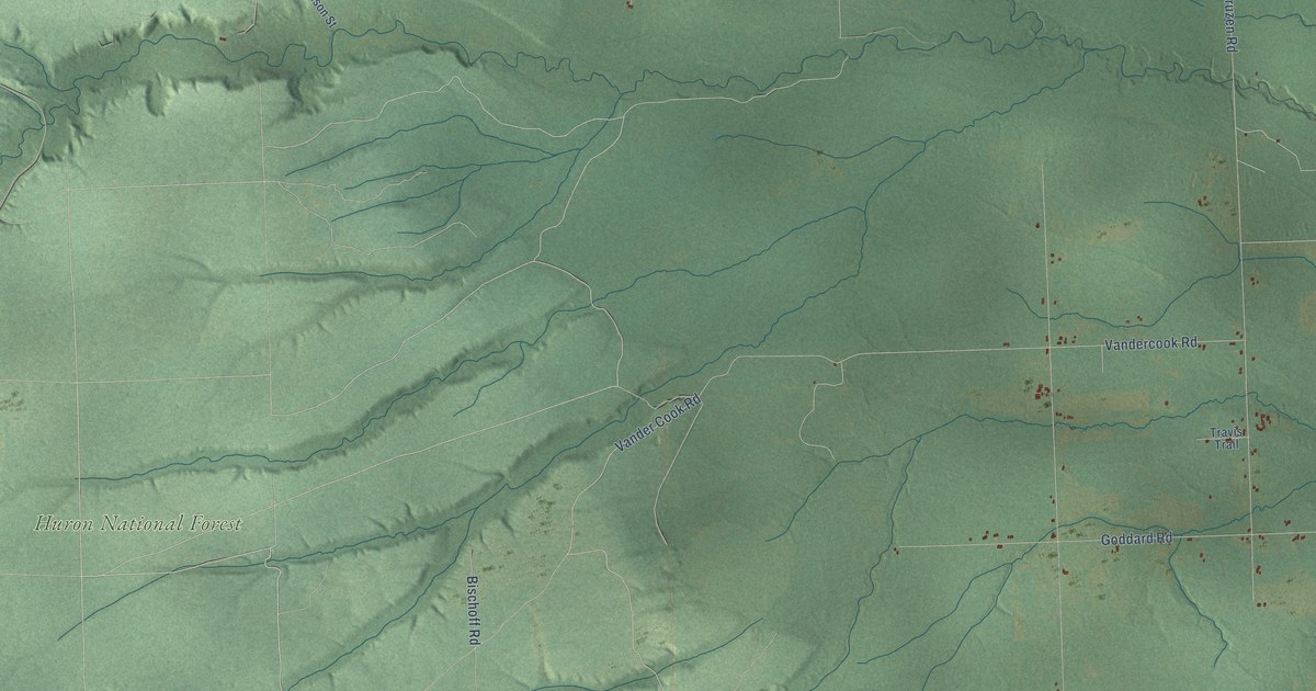 Map of Mikado, Michigan in 2026