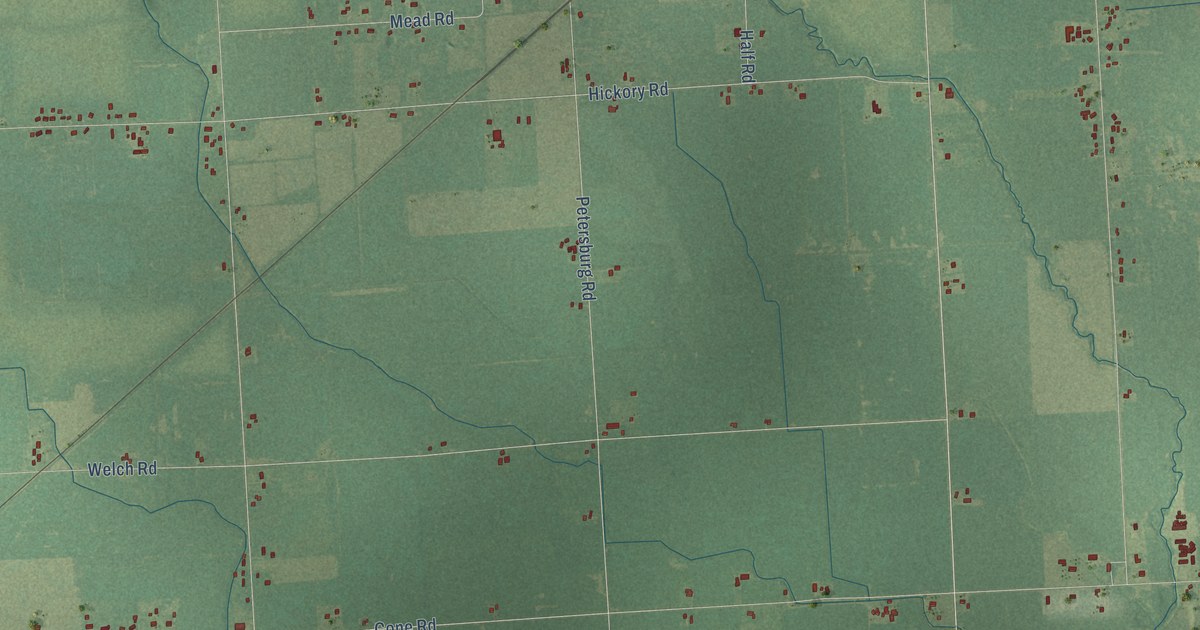 Map of Milan, Monroe County, Michigan in 2026