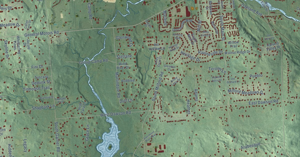 Map of Milford Municipality, Michigan in 2026