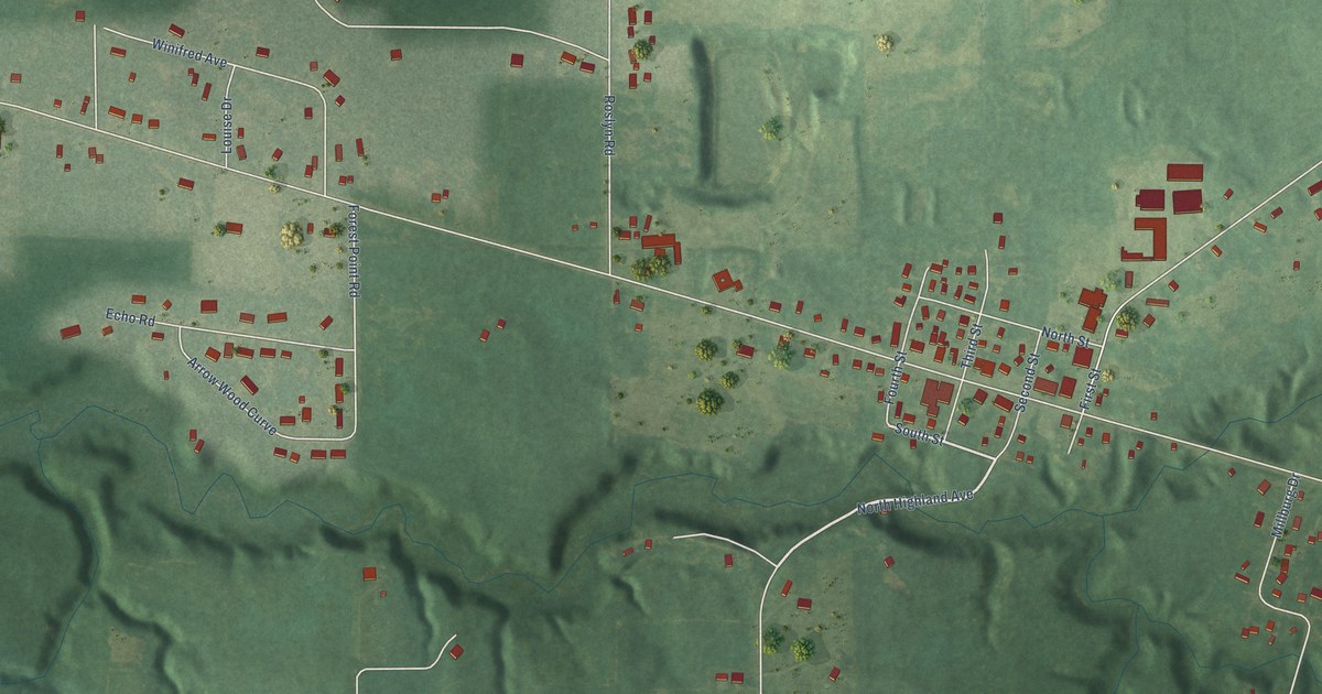 Map of Millburg, Michigan in 2026
