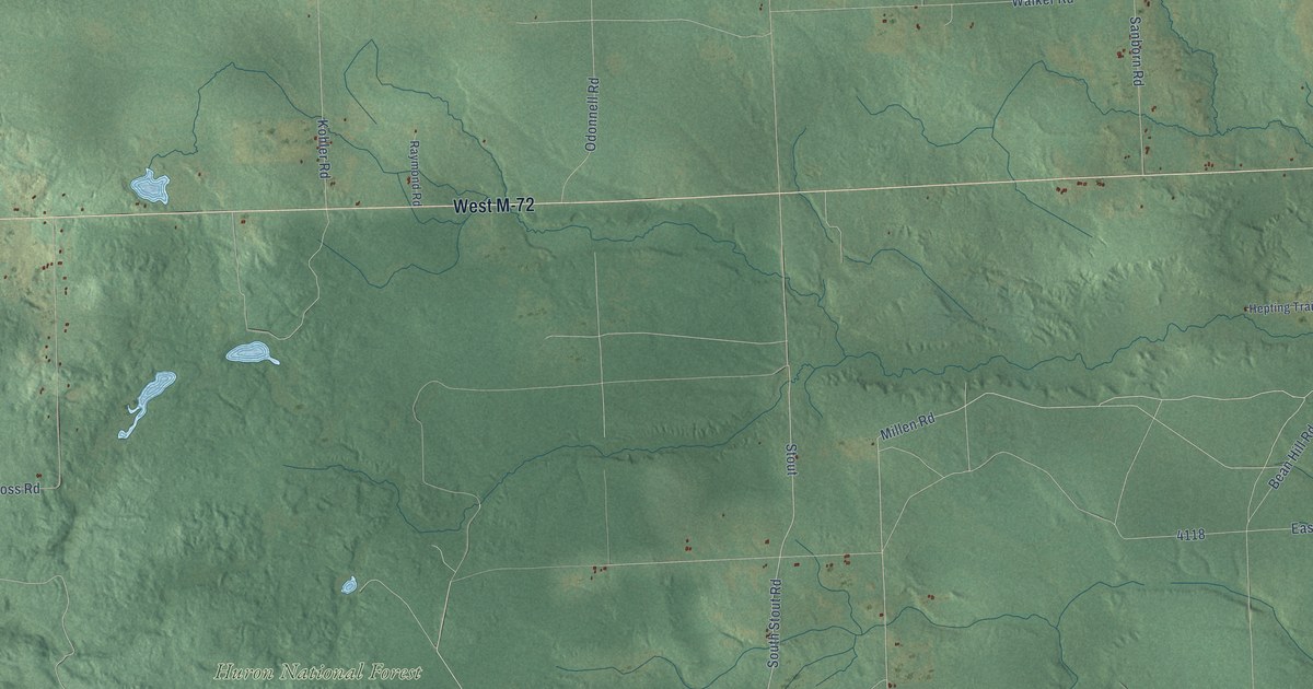 Map of Millen, Michigan in 2026