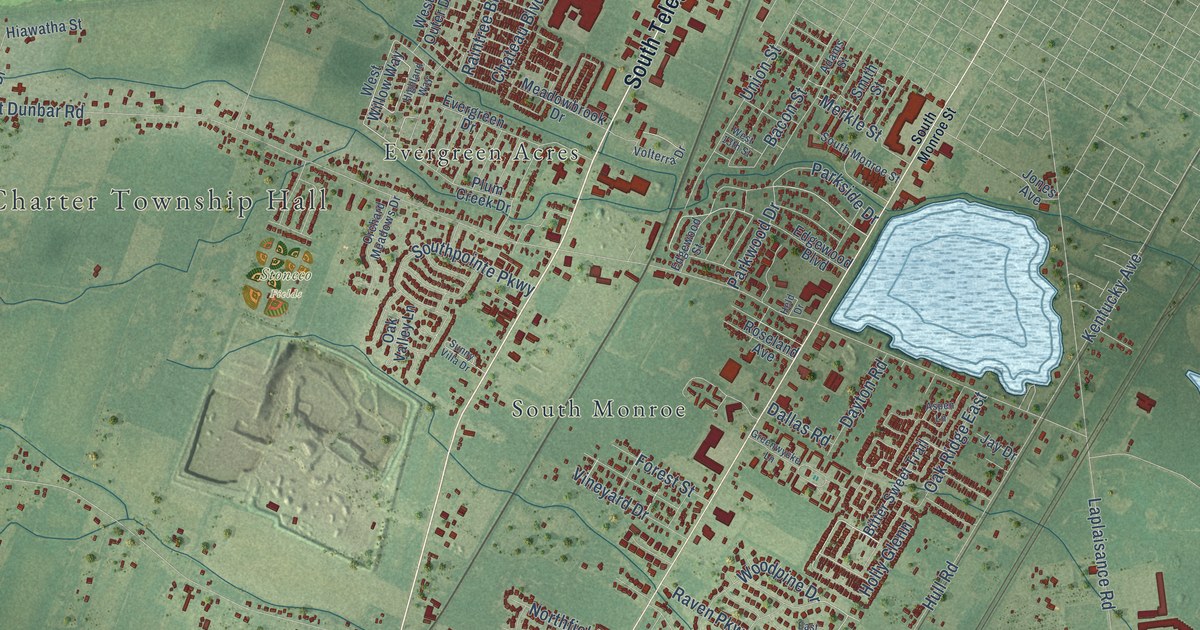 Map of Monroe Municipality, Monroe County, Michigan in 2026