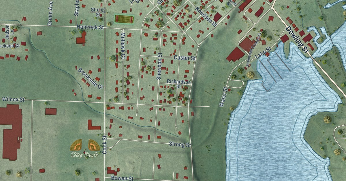Map of Montague City, Michigan in 2026