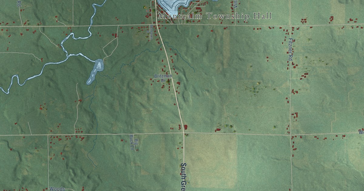 Map of Montcalm, Michigan in 2026