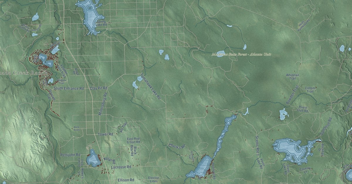 Map of Montmorency, Michigan in 2026