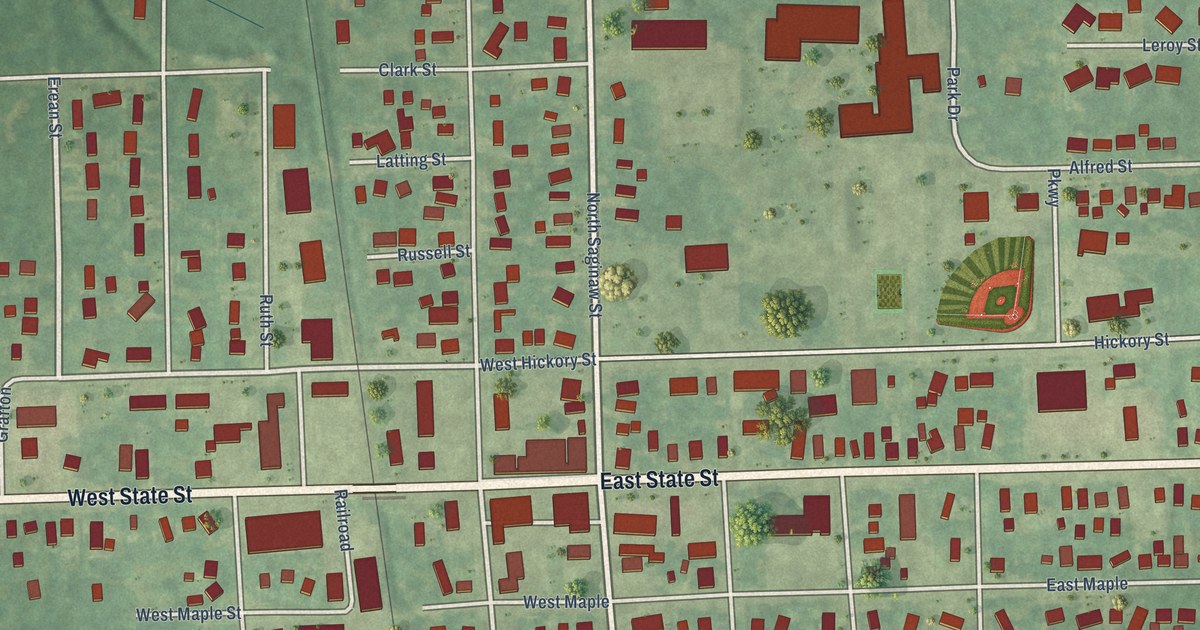 Map of Montrose City, Michigan in 2026