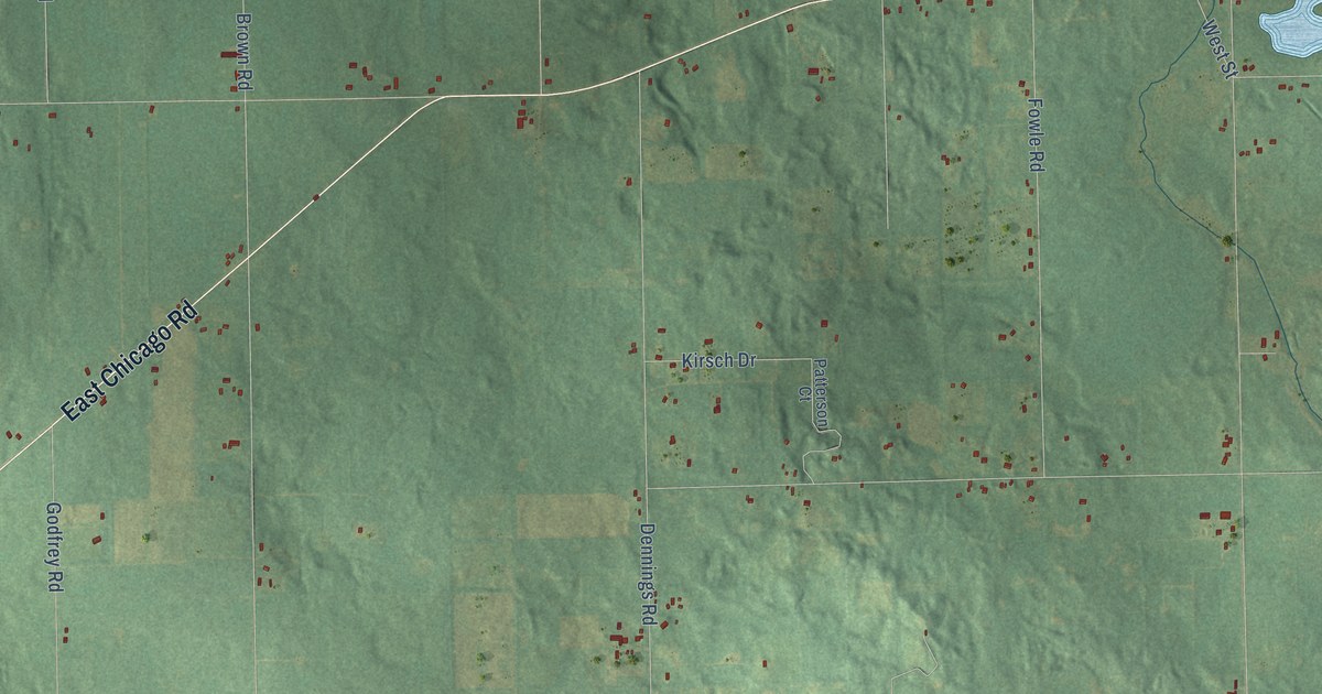 Map of Moscow, Michigan in 2026