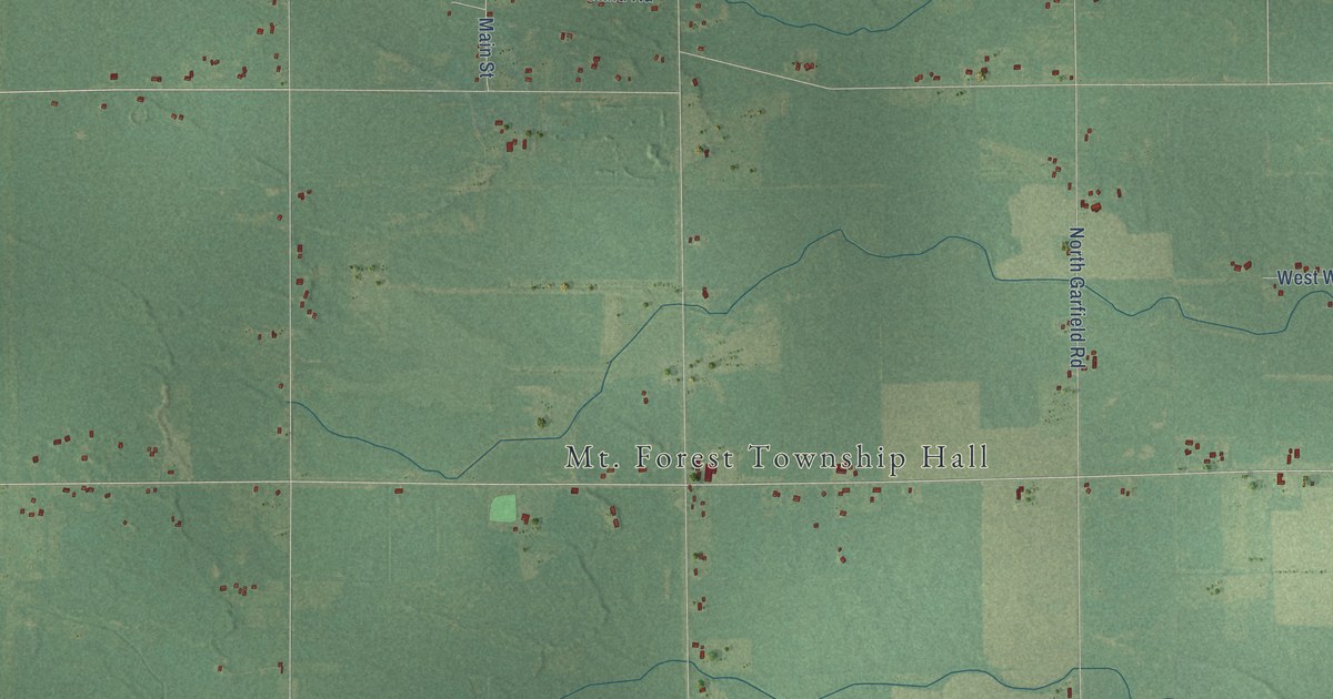 Map of Mount Forest, Michigan in 2026