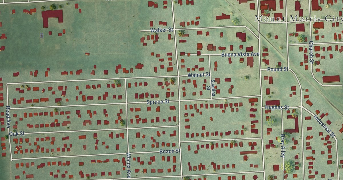 Map of Mount Morris City, Michigan in 2026