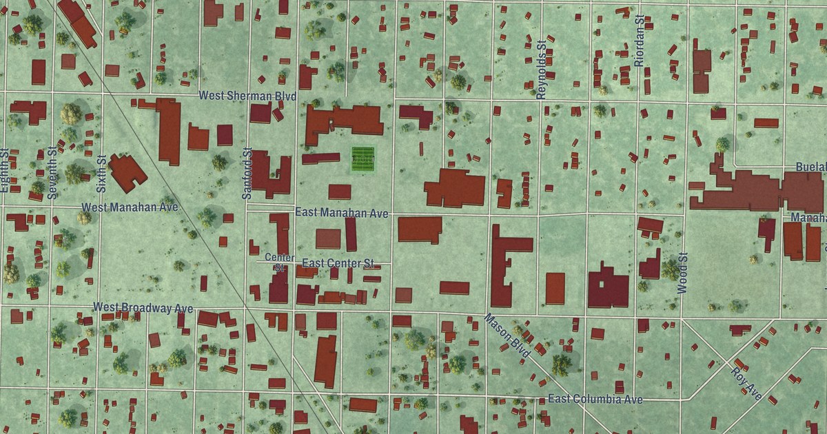 Map of Muskegon Heights, Michigan in 2026