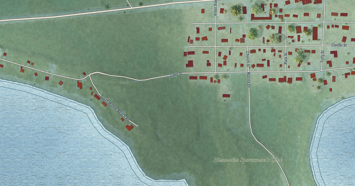 Map of Naubinway, Michigan in 2026