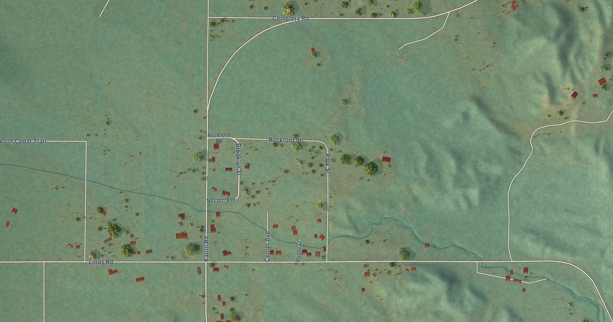 Map of Nessen City, Michigan in 2026