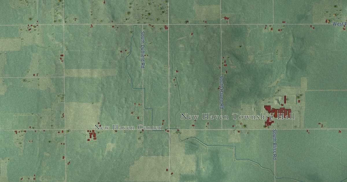 Map of New Haven, Gratiot County, Michigan in 2026