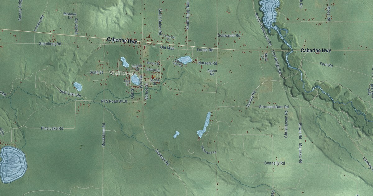 Map of Norman, Michigan in 2026