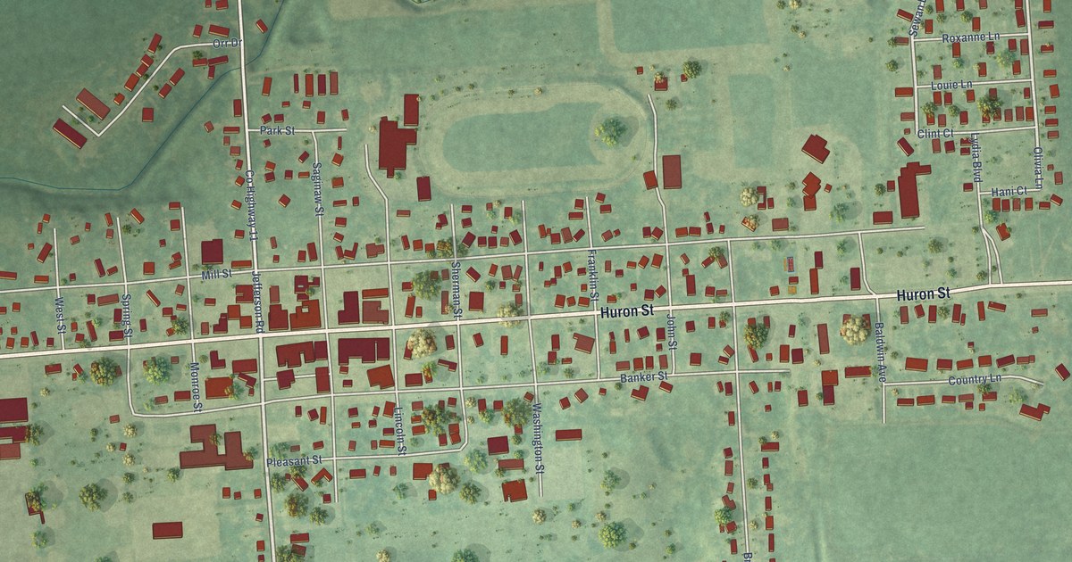 Map of North Branch Village, Michigan in 2026