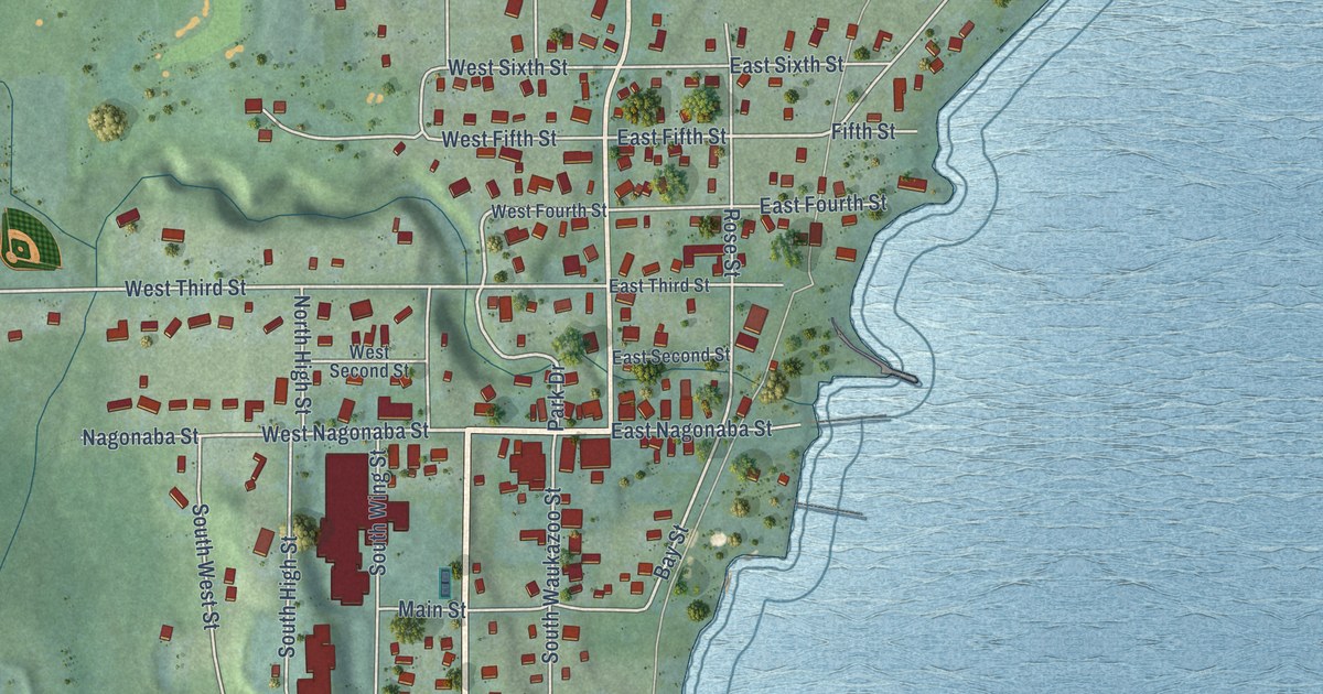 Map of Northport, Michigan in 2026