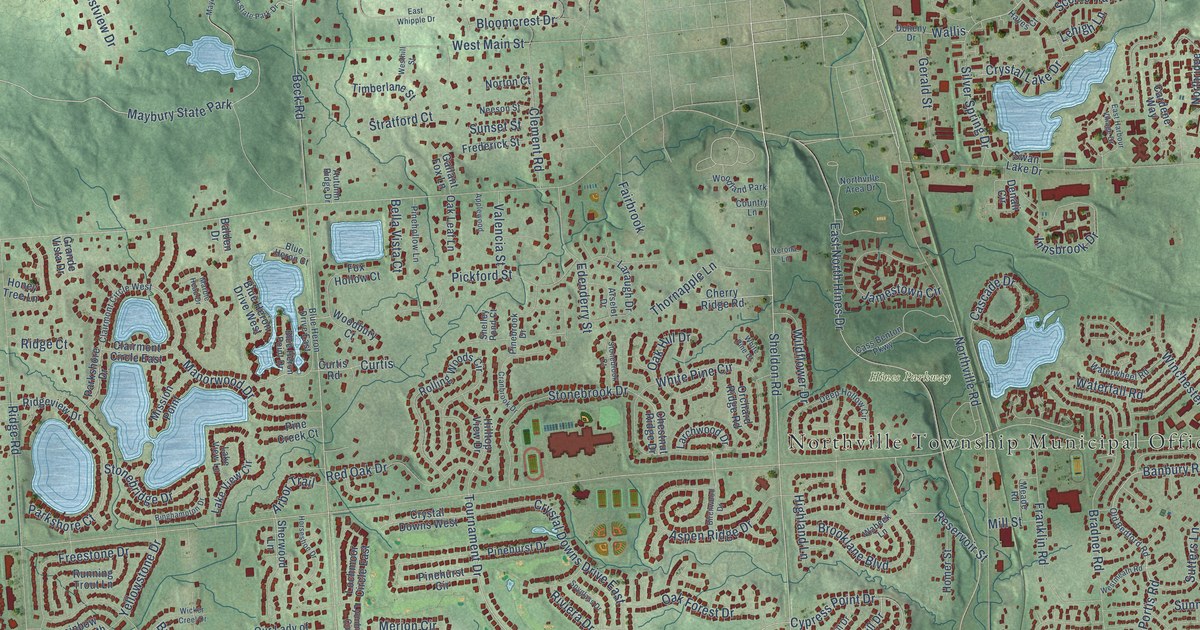 Map of Northville Municipality, Michigan in 2026