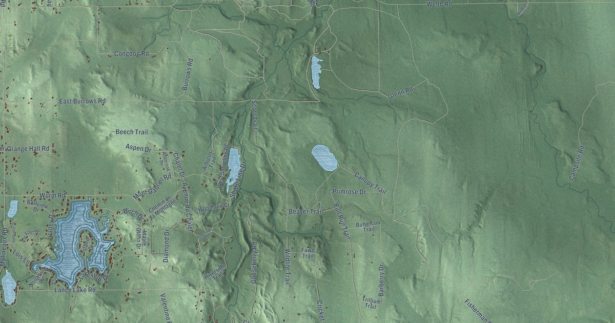 Map of Nunda, Michigan in 2026
