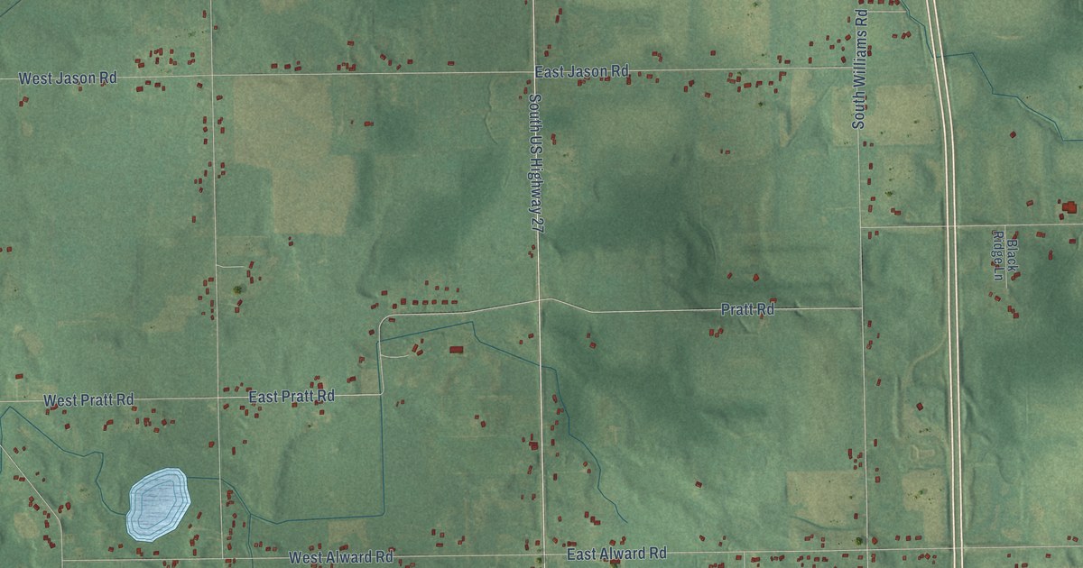 Map of Olive, Clinton County, Michigan in 2026