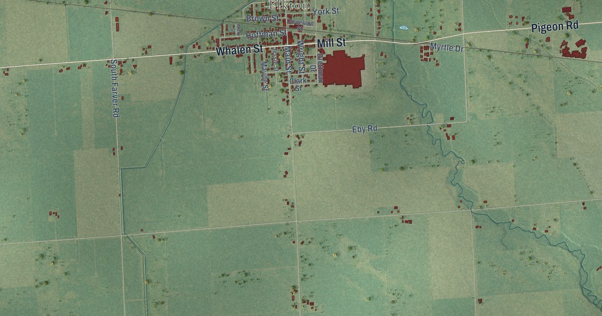 Map of Oliver, Huron County, Michigan in 2026