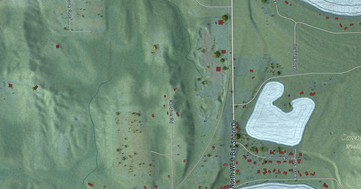 Map of Omena, Michigan in 2026