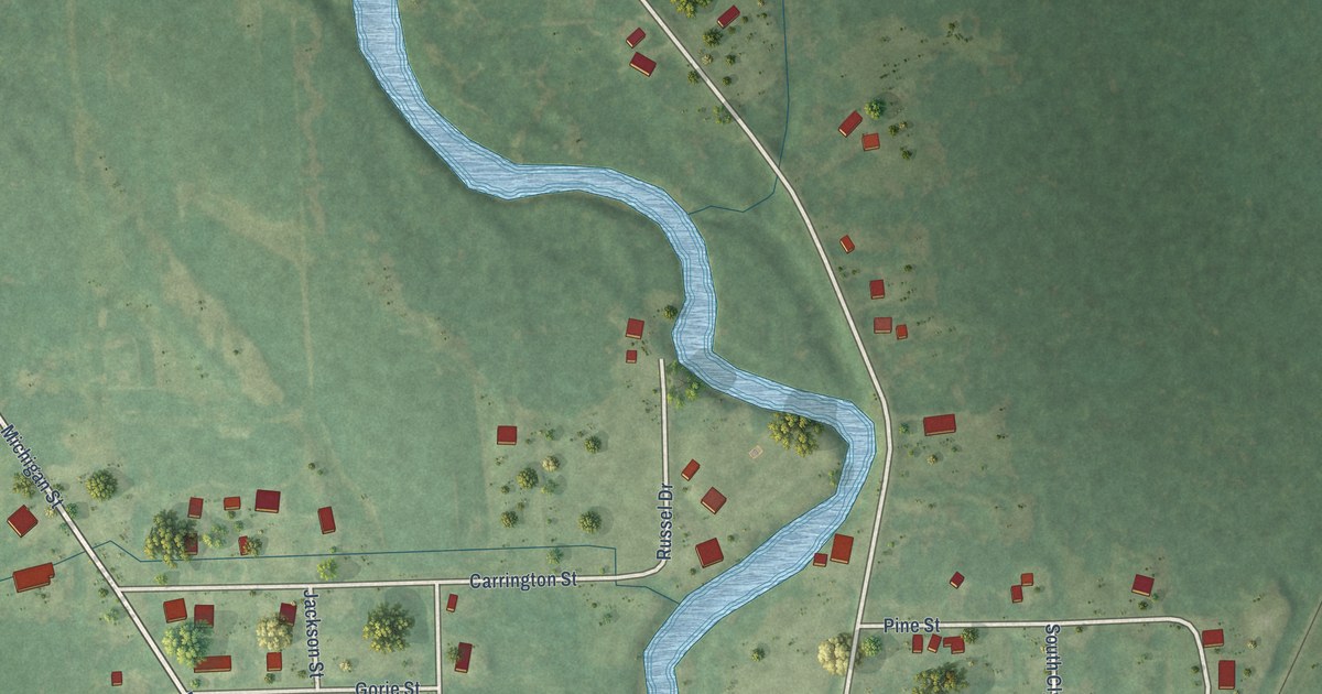 Map of Omer, Michigan in 2026
