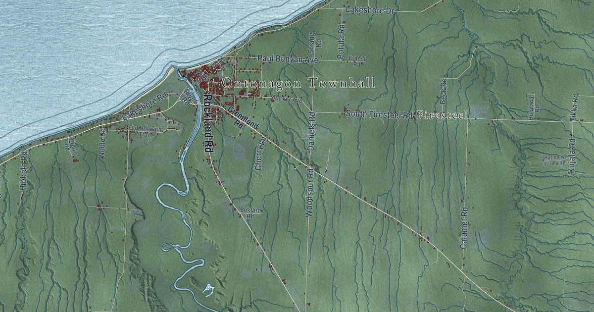 Map of Ontonagon Municipality, Michigan in 2026