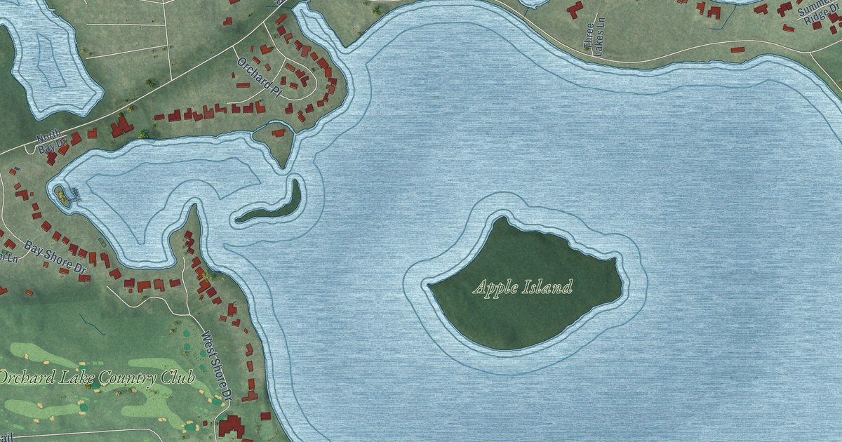 Map of Orchard Lake Village, Michigan in 2026