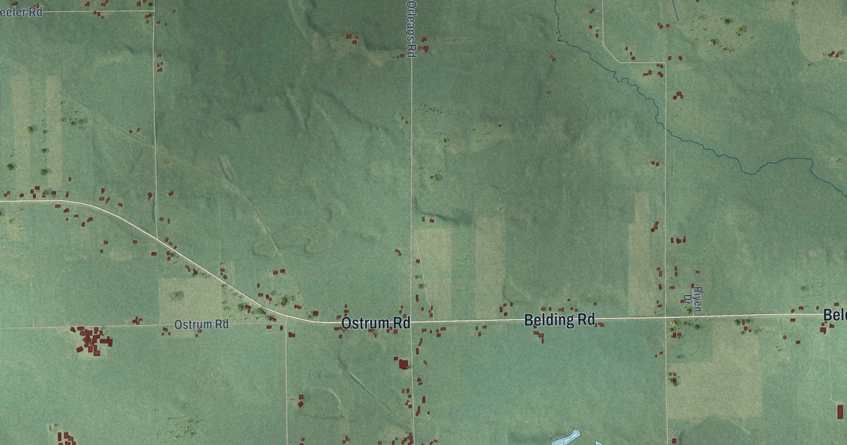 Map of Orleans, Michigan in 2026
