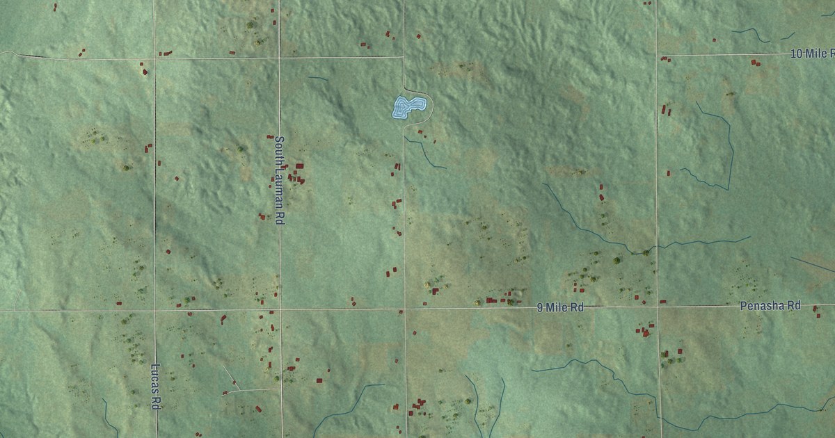 Map of Osceola, Osceola County, Michigan in 2026